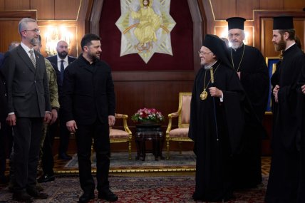 Володимир Зеленський та Патріарх Варфоломій