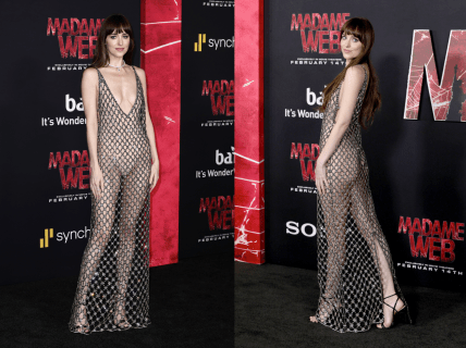 Дакота Джонсон в платье