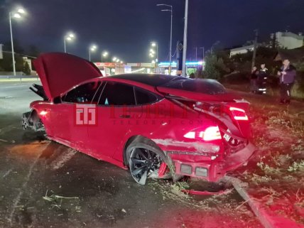 ДТП с Теслой Столичное шоссе Киев ночью 03.06.2021