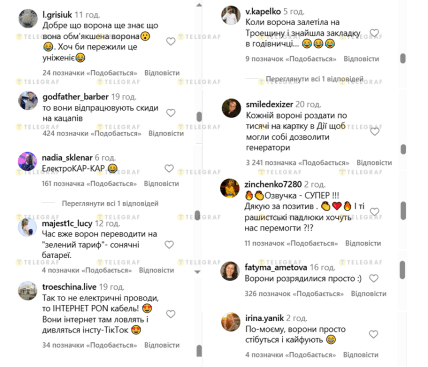 Комментарии о вороне