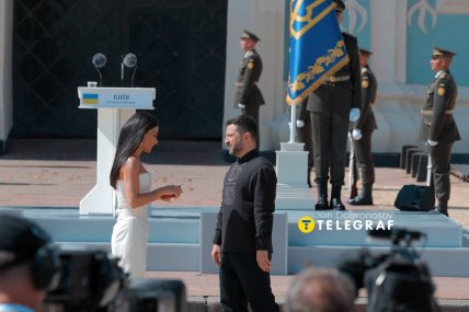 Певица Злата Огневич и Владимир Зеленский