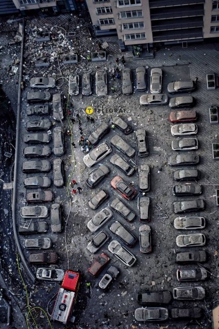 Атака по Києву 24 червня 2023 - пошкоджена багатоповерхівка у Солом’янському районі