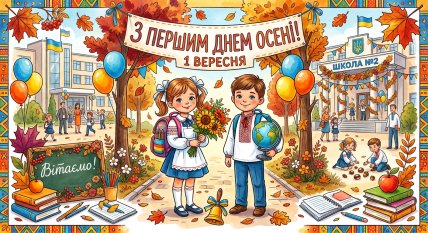 с 1 сентября первым днем осени картинки
