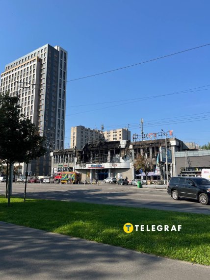 Что осталось от ТЦ Новый континент в Днепре