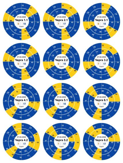 График отключения света в Кропивницком и Кировоградской области 07.02.2026