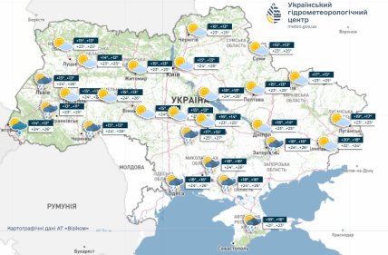 Прогноз погоды на 10 сентября, Укргидрометцентр