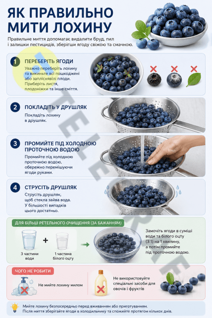 Как правильно мыть голубику