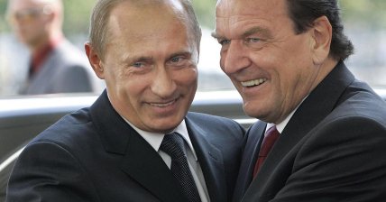 Владимир Путин и Герхард Шредер