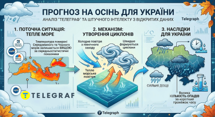 Якою буде погода в Україні восени 2026 року