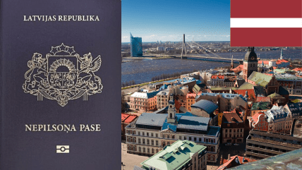 Фото сірий паспорт у Латвії - паспорт негромадянина
