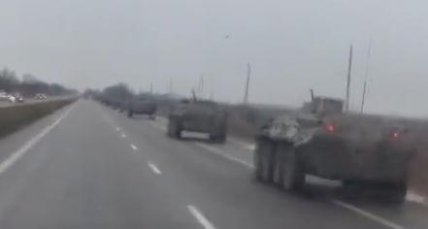 Колонна военной техники