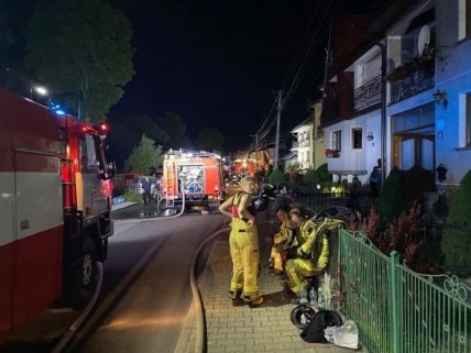 Пожар в Польше 20.06.2021