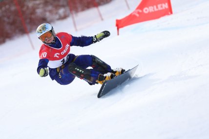 Аннамарі Данча виступає у паралельному слаломі та паралельному гігантському слаломі
