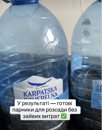 Як зробити з баклажки міні-парник