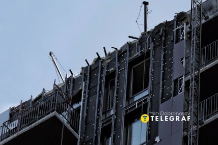 Наслідки атаки дронів на Київ 28 квітня 2026, фото Ян Доброносов