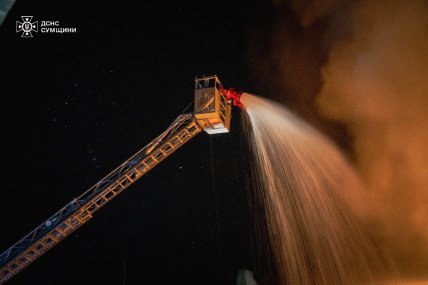 Пожар был очень масштабный