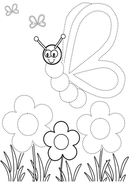 Рисунки по точкам для самых маленьких - изображение №6