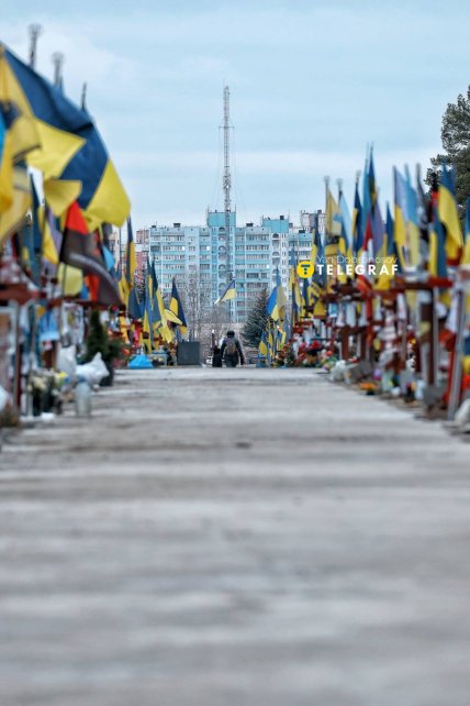 Лісовий цвинтар у Києві 23 грудня 2025 року