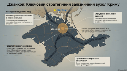 Якщо вивести Джанкой з ладу - інфографіка аслідки