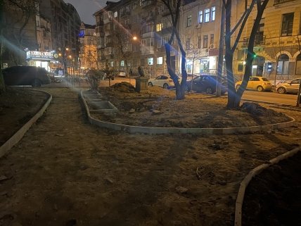 Реконструкция сквера на ул.Гончара, Киев