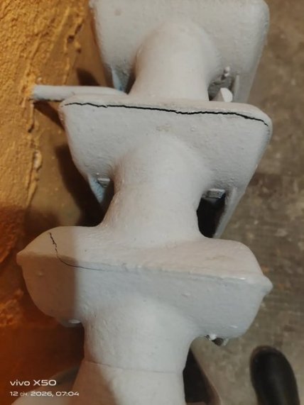 Лопнутая батарея в Киеве