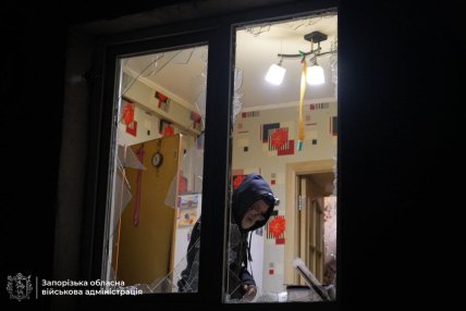 Последствия удара по Запорожью 7 ноября