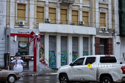 Первый снег в Харькове 2025