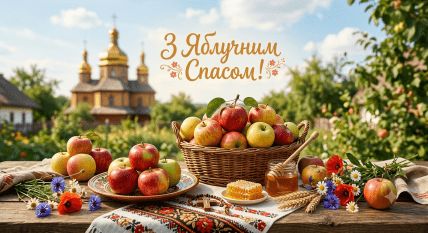 Яблочный Спас, открытки, картинки, поздравления
