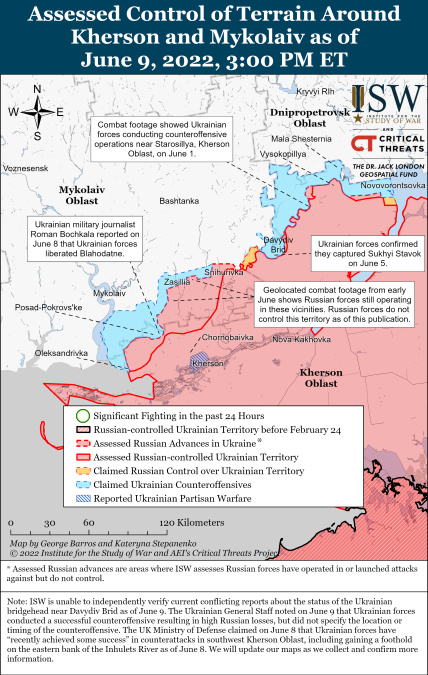 Свежая карта боев на юге 10 июня