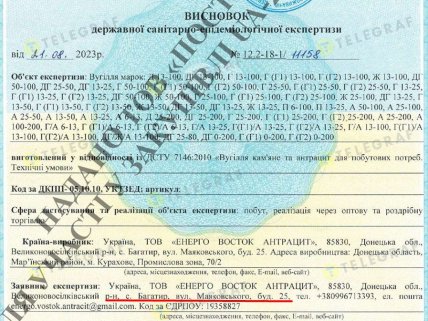 Адрес ООО "Энерго Восток Антрацит" в заключении 2023 года