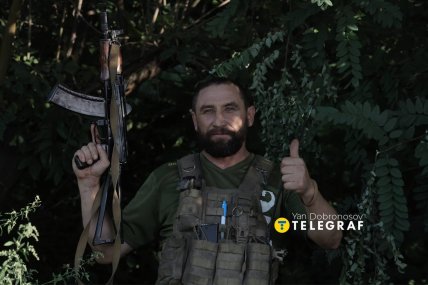 Український військовий. Фото: Ян Доброносов "Телеграф"