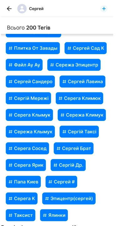 В сервісі Getcontact Климука кілька разів підписали "таксист", "Сергій Лавина"