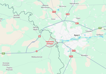 Місце, де диверсанти втікли в Білорусь