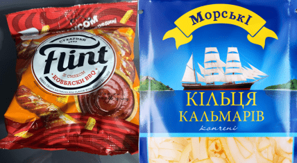 Сухарики Флінт та снеки Морські