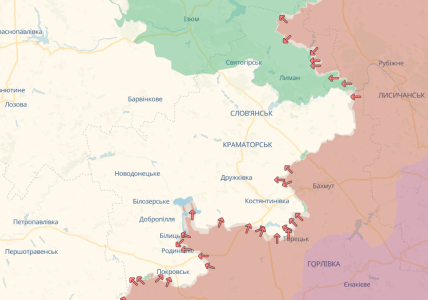 Донецкая область, DeepState