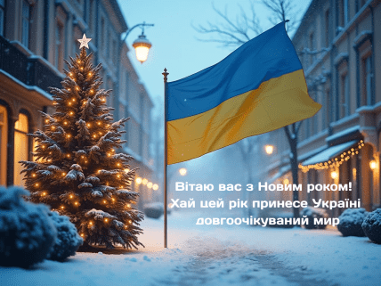 Патріотичні листівки з Новим роком 2026