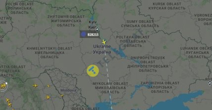 Самолет над Украиной