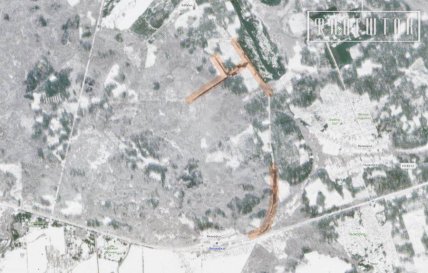 Супутникові знімки будівництва об’єктів інфраструктури.