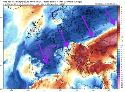 Карта температур