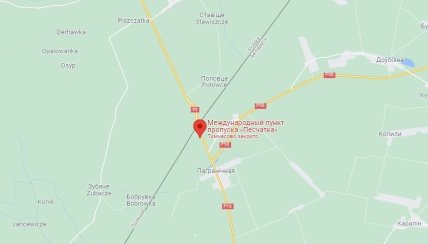 Пункт пропуска Песчатка на карте