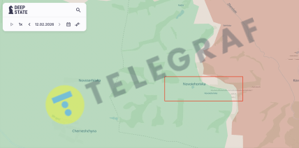 Неокуповане село Новоєгорівка Луганської області на карті. Фото: DeepStateMap