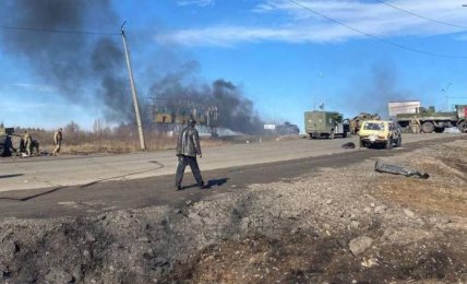 Спалені російські танки та бронетехніка під Харковом, 2022 рік