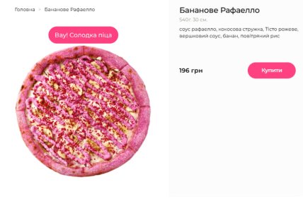 Пицца банановое Рафаелло