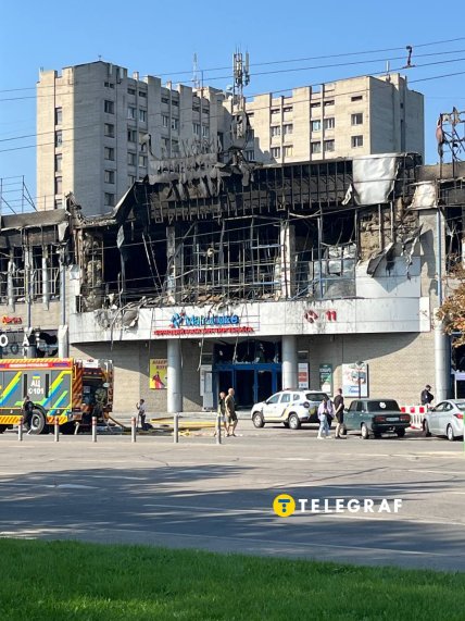 Что осталось от ТЦ Новый континент в Днепре