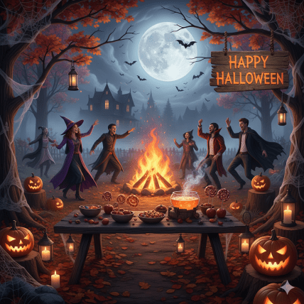Хэллоуин, открытки, картинки, поздравления