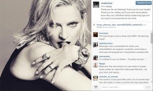 Мадонна прокомментировала слив нового альбома в Сеть