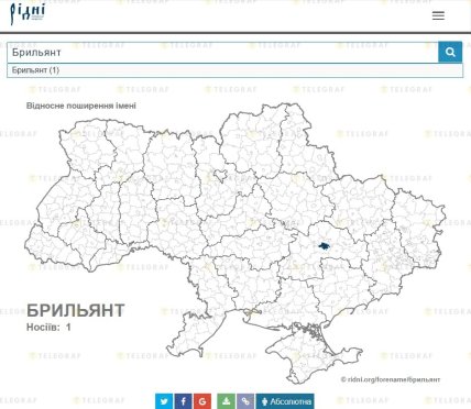 Ім’я Брильянт в Україні дуже рідкісне, і його поява в мережі викликала активне обговорення