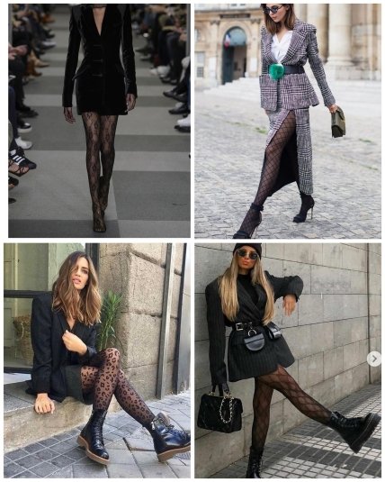 ажурные колготы на осень 2023