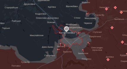 Карта боїв за Донбас — де знаходиться Костянтинівка