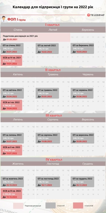 Скріншот календаря